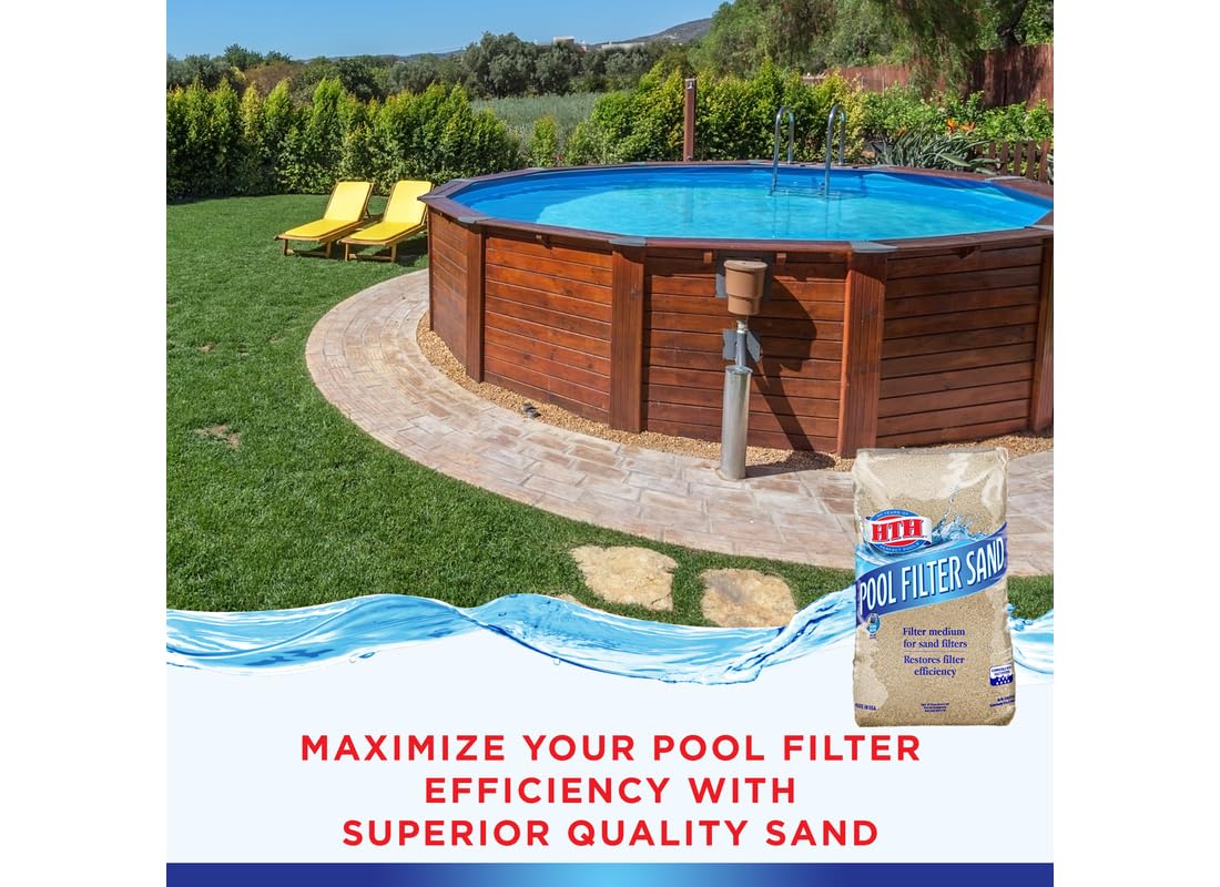 HTH 67120 Swimming Pool Care Pool Filter Sand, 50lb - High-Quality Filtration Media for Clean Water - Image 3