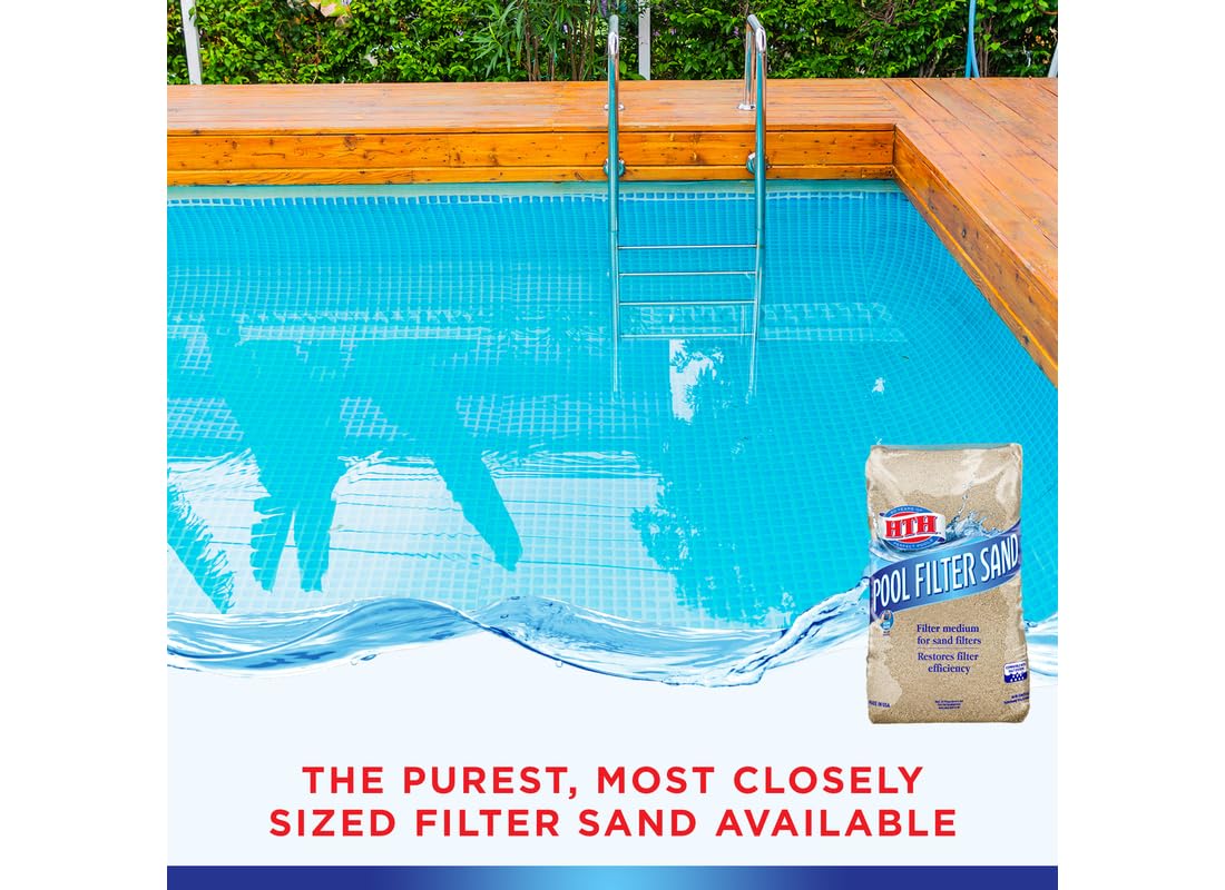 HTH 67120 Swimming Pool Care Pool Filter Sand, 50lb - High-Quality Filtration Media for Clean Water - Image 4