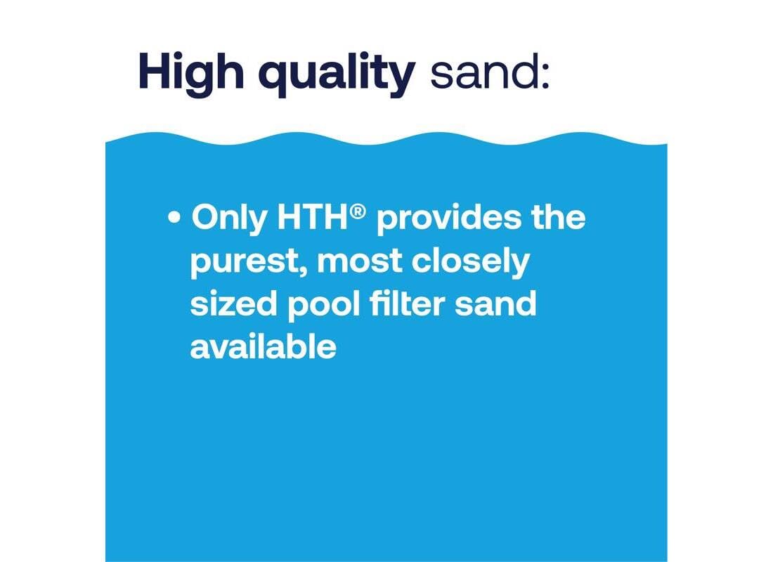 HTH 67120 Swimming Pool Care Pool Filter Sand, 50lb - High-Quality Filtration Media for Clean Water - Image 6