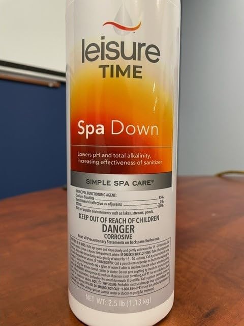 Leisure Time 22338 Spa Down, pH Reducer for Hot Tubs and Spas, Prevents Scaling and Clouding, Compatible with Various Sanitizers, 2.5lbs - Image 4