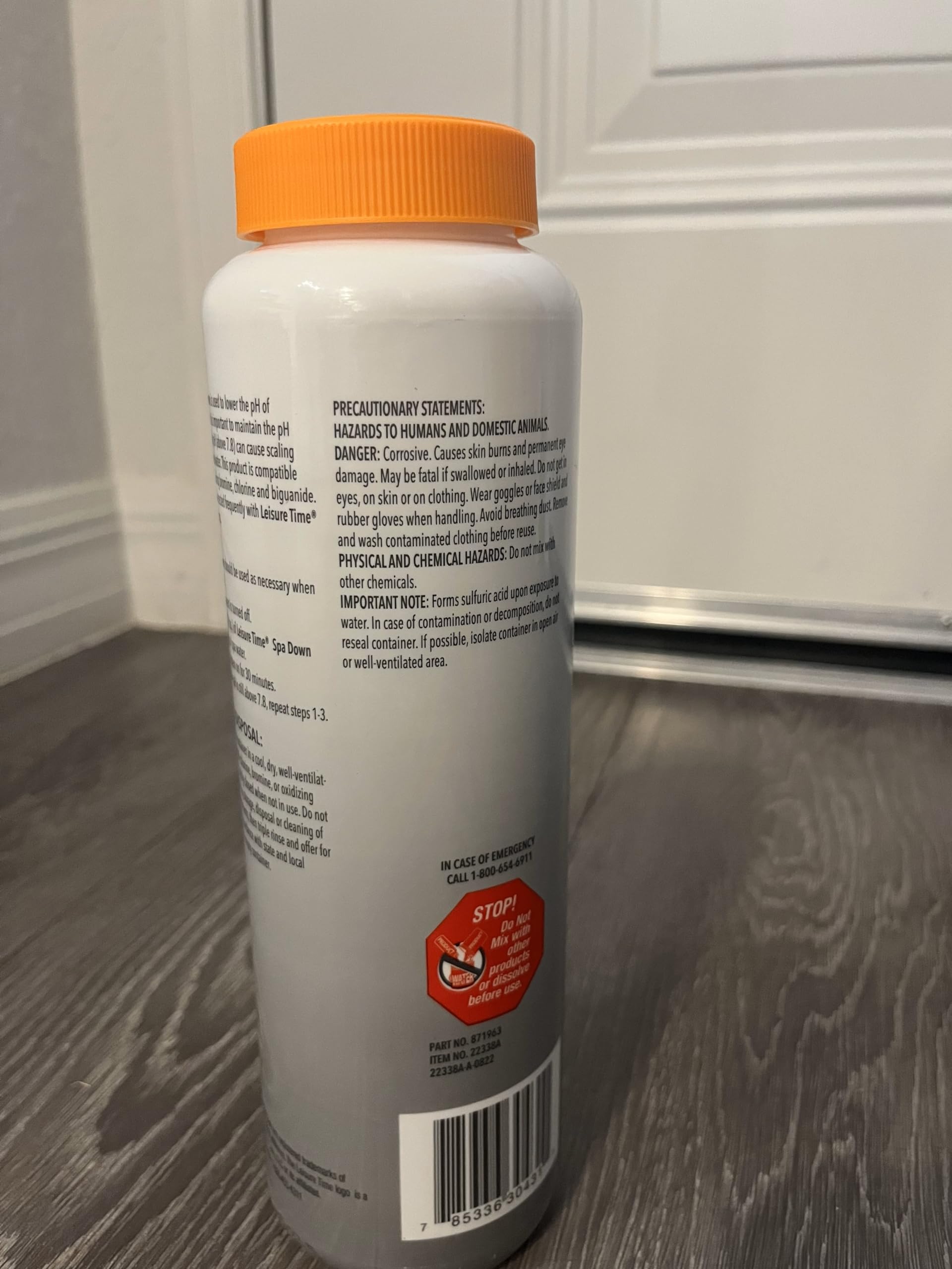 Leisure Time 22338 Spa Down, pH Reducer for Hot Tubs and Spas, Prevents Scaling and Clouding, Compatible with Various Sanitizers, 2.5lbs - Image 8