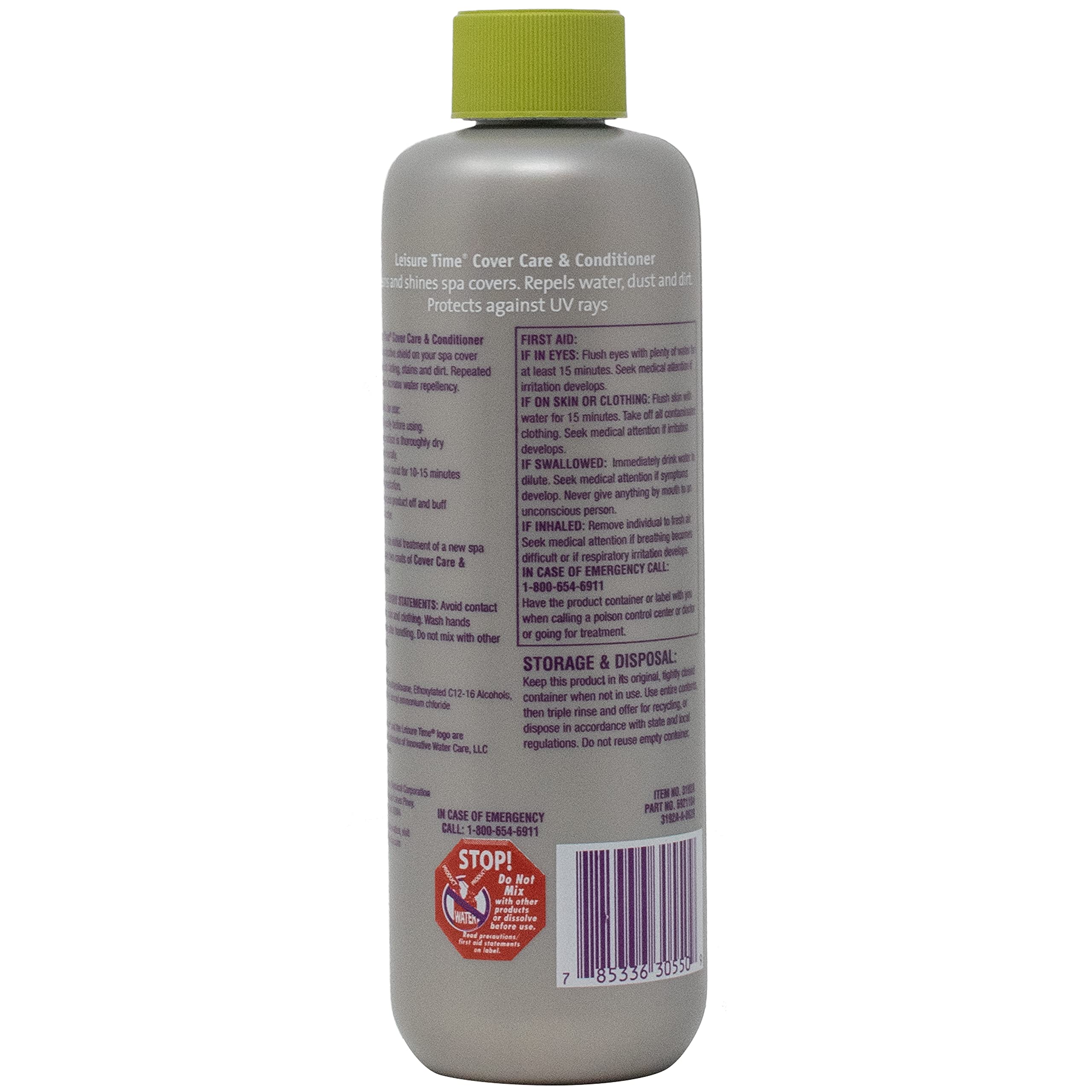 LEISURE TIME Spa 3192A Maintenance Cover Care and Conditioner, 16 fl oz - Image 4